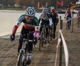 Franzoi leads Simunek, Page, De Knegt, and Mourey - Sint Niklaas, Belgium, January 2, 2010.  ? Dan Seaton